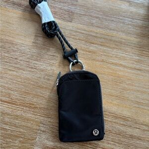 Lululemon card case with lanyard New